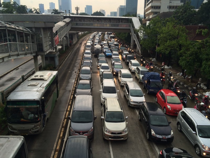 Foto: Ilustrasi lalu lintas di Jakarta. (kandi)